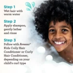 Aveeno Kids Curly Hair Shampoo – 354ml | With Oat Extract & Shea Butter - Image 3