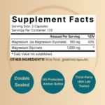 Magnesium Glycinate Capsules 1,000mg Per Serving, 240 Count - Image 3