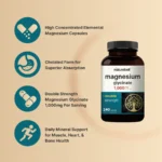 Magnesium Glycinate Capsules 1,000mg Per Serving, 240 Count - Image 2