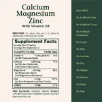Nature’s Bounty Calcium Magnesium Zinc with Vitamin D3 – Bone & Immune Support (100 Capsules) - Image 3