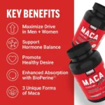 Force Factor Maca Max – Maca Root Capsules to Maximize Vitality & Performance (2000mg, 120 Capsules) - Image 2