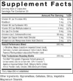 Force Factor Test X180 Alpha Total Testosterone Booster for Men (60 Capsules) - Image 3