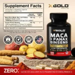 X Gold Health Maca + Panax Ginseng Ultra Concentrated 120 Veggie Capsules | USA Made - Image 2