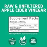 Herbtonics Raw Apple Cider Vinegar 1500 mg 120 Veg Tablets - Image 3