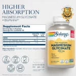 Solaray Magnesium Glycinate 350mg 120 veg caps - Image 2