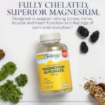 Solaray Magnesium Glycinate 350mg 120 veg caps - Image 3