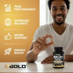 X Gold Health Organic Maca Root Powder 1500mg - 150 Capsules - Image 3