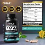 X Gold Health Ashwagandha Maca 120 Capsules, USA - Image 2