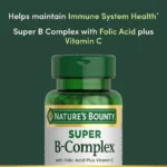 Nature's Bounty Super B Complex Vitamins with Vitamin C & Folic Acid 150 Tablets - Image 2