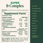 Nature's Bounty Super B Complex Vitamins with Vitamin C & Folic Acid 150 Tablets - Image 4