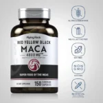 Piping Rock Maca Root Capsules - 150 Capsules | Red, Yellow & Black Blend for Women and Men | Energy & Vitality Support - Image 2