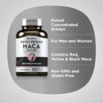 Piping Rock Maca Root Capsules - 150 Capsules | Red, Yellow & Black Blend for Women and Men | Energy & Vitality Support - Image 2