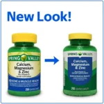Spring Valley Calcium, Magnesium & Zinc Plus Vitamin D Coated Caplets, 250 Count - Image 3