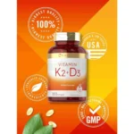 Carlyle Vitamin K2 and D3 300 Softgels - Image 3