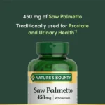 Nature's Bounty Saw Palmetto 450 mg, 250 Capsules - Image 2
