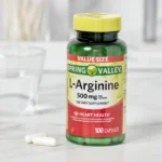 Spring Valley L-Arginine Amino Acid Supplements Capsules for Heart Health, 500 mg, 100 Count - Image 2