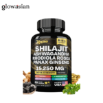 Zoyava Shilajit Ashwagandha Panax Ginseng (15,250 mg) – 60 veggie capsules