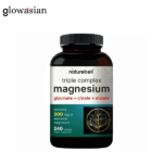 Naturebell Magnesium Complex 1,000mg, 240 Capsules | Triple Magnesium Complex with Glycinate, Citrate, Malate
