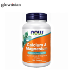 NOW Calcium & Magnesium 2:1 Ratio, High Potency, Supports Bone Health -100 Tablets