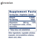 Life Extension Magnesium Caps, 500 mg,100 Vegetarian Capsules - Image 3