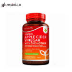 Nutravita Raw Apple Cider Vinegar 1650MG with The Mother - High Strength - 180 Vegan Capsules