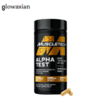 MuscleTech Testosterone Booster for Men, AlphaTest - 120 Capsules