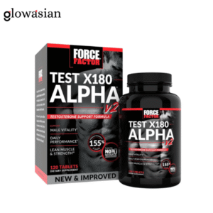 Force Factor Test X180 Alpha V2 – Advanced Testosterone & T-Support for Men (120 Tablets)
