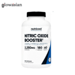 Nutricost Nitric Oxide Booster 2250mg – Energy, Endurance & Muscle Pump Support (180 Capsules)