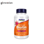 NOW Foods Extra Strength Biotin 10,000 mcg - 120 Veg Capsules | Hair, Skin & Nails Support