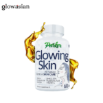 Parker Naturals Glowing Skin Supplement Biotin Glutathione Hyaluronic Acid DHA/EPA Omega 3 Fish Oil, CoQ10, Vitamin C, All Natural Skin Care Supplement 60 Capsule