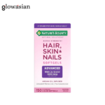 Nature's Bounty Advanced Hair, Skin & Nails, Argan-Infused Vitamin with Biotin and Hyaluronic Acid, 150 Softgels,