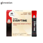 JUNG KWAN JANG Everytime Korean Red Ginseng Extract Stick 3,000mg Original - Adaptogen Energy Drink Liquid Stick Supplements - Energy Boost & Immune Support, Caffeine Free (30 Sticks)