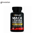 X Gold Health Maca + Panax Ginseng Ultra Concentrated 120 Veggie Capsules | USA Made