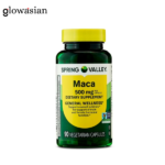 Spring Valley Maca Dietary Supplement Vegetarian Capsules for General Wellness, 500 mg, 90 Count