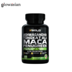 X Gold Health Ashwagandha Tongkat Ali Maca Fenugreek - 120 Capsules | Men's Vitality & Performance