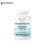 Pure Magnesium Glycinate 1,000mg, 300 Capsules | 100% Chelated for Max Absorption | Enhanced with Vitamin C