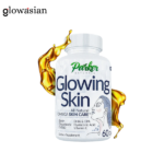 Parker Naturals Glowing Skin Supplement Biotin Glutathione Hyaluronic Acid DHA/EPA Omega 3 Fish Oil, CoQ10, Vitamin C, All Natural Skin Care Supplement 60 Capsule