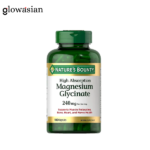 Nature's Bounty Magnesium Glycinate 240 Mg, 180 Capsules | USA