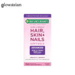 Nature's Bounty Advanced Hair, Skin & Nails, Argan-Infused Vitamin with Biotin and Hyaluronic Acid, 150 Softgels,