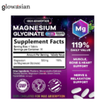 Nature’s Nutrition Magnesium Glycinate 500mg – Ultra-Absorption Chelated Magnesium for Muscle, Sleep & Heart Support | 60/120 Tablets - Image 2