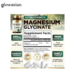 Nature's Nutrition Magnesium (Glycinate) - Magnesium Supplement for Heart Health, Nerve, Muscle, Bone, and Sleep Support - 100% Chelated & High Absorption - 250 mg per Serving - Gluten Free, Vegan, Non-GMO - 60/120 Capsules - Image 3