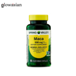 Spring Valley Maca Dietary Supplement Vegetarian Capsules for General Wellness, 500 mg, 90 Count