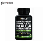 X Gold Health Ashwagandha Tongkat Ali Maca Fenugreek - 120 Capsules | Men's Vitality & Performance