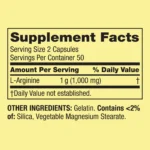 Spring Valley L-Arginine Amino Acid Supplements Capsules for Heart Health, 500 mg, 100 Count - Image 3