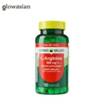 Spring Valley L-Arginine Amino Acid Supplements Capsules for Heart Health, 500 mg, 100 Count