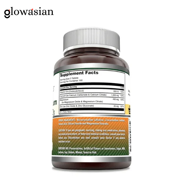 Amazing Formulas Calcium Magnesium Zinc D3 - 300 Tablets - Image 2