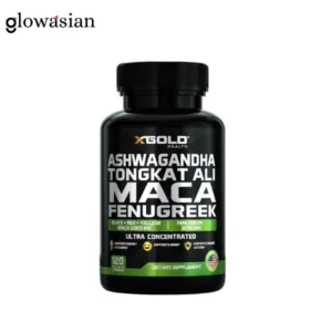 X Gold Health Ashwagandha Tongkat Ali Maca Fenugreek - 120 Capsules | Men's Vitality & Performance