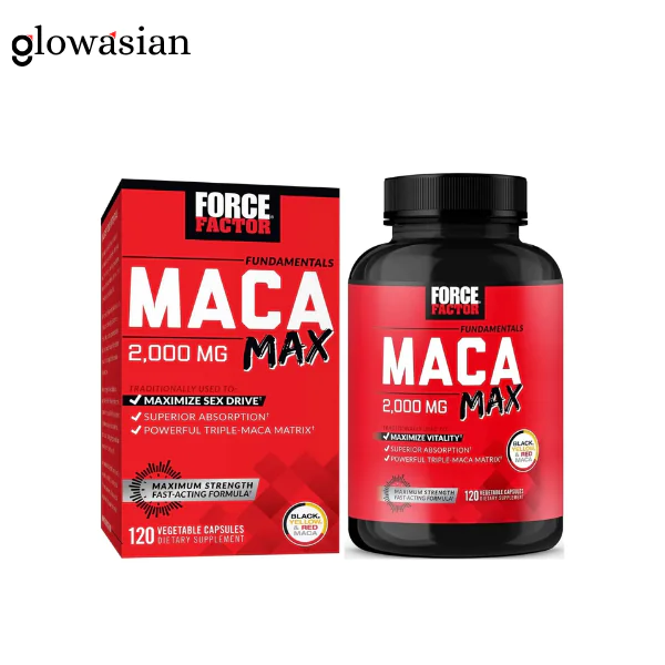 Untitled design - 2026-06-15T204055.366 Force Factor Maca Max – Maca Root Capsules to Maximize Vitality & Performance (2000mg, 120 Capsules) - Image 1