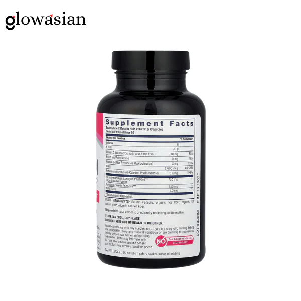 Neocell Keratin Hair Volumizer – 60 Vegetarian Capsules - Image 2
