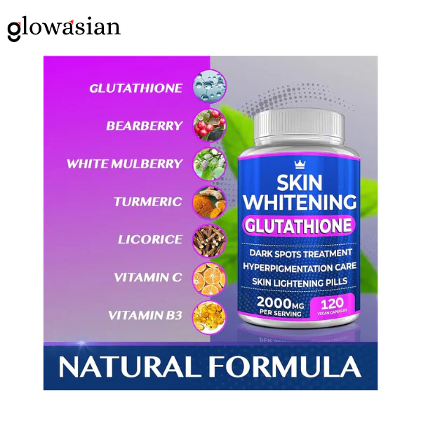 NORTHERN CROWN COSMETICS Glutathione Whitening Pills - 120 Capsules - Image 3